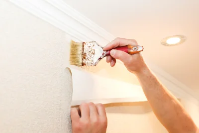 Pose de papier peint à Pelves — revêtements muraux et toiles de verre